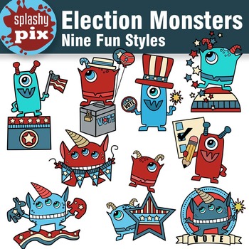 Preview of Election Monsters Clipart