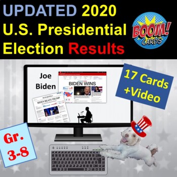 Preview of Election RESULTS UPDATED | Boom Cards | 2020 US Presidential Election | Video
