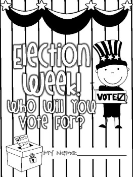 Preview of Election Week Whole Group Literacy Packet!