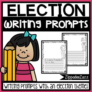 Preview of FREE Writing Prompts and Writing Paper for Election