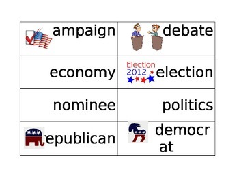 Preview of Election Year Word Wall
