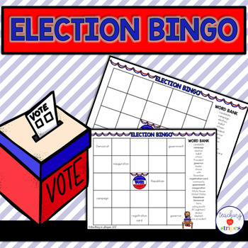 Preview of Election and Voting Bingo Game- Freebie!