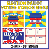 Election day | Election Ballot + Voting Station Signs Temp