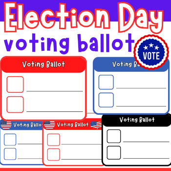 Preview of Election day voting ballot Activities  • Blank Voting Ballot Template