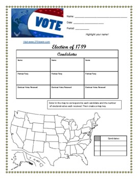 Preview of Election of....(1789-1864) - 270towin.com