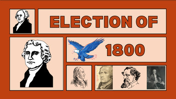 Preview of Election of 1800 Presentation and Interactive Notes