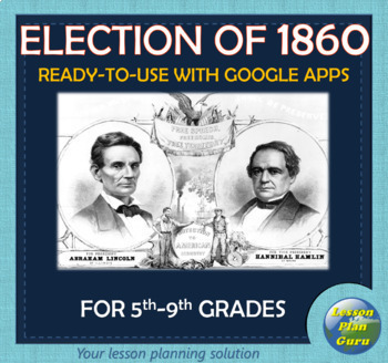 Preview of U.S. History: Election of 1860 COMPLETE Lesson Plan for 5th-8th Grade!