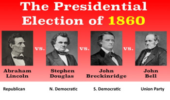 Preview of Election of 1860 Class Activity: Candidates and Platforms