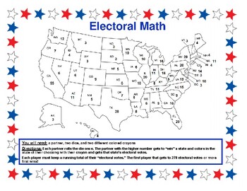 Preview of Electoral Voting Activity Election Math Election Math Election 2024 Voting Game