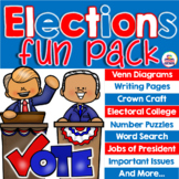 Election 2020 Fun Pack - Venn Diagrams, Writing Pages, Ele