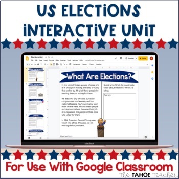 Preview of Elections Interactive Unit for Use With Google Classroom™