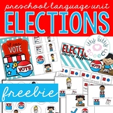 FREEBIE | Elections Preschool- Speech & Language Unit. (+B