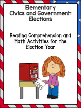 Preview of Elections Reading Comprehension and Math Activity