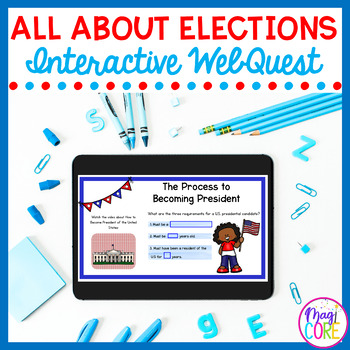 Preview of Elections Social Studies WebQuest Google Slides Digital Resource Activity