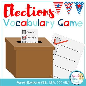 Preview of Elections: Vocabulary Receptive/Expressive Language Game