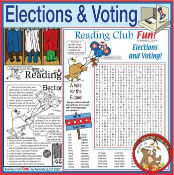 Preview of Elections, Voting, and Political Parties Activity Set 