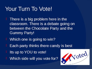 Preview of Elections and Voting Powerpoint Mock Voting