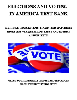 Preview of Elections and Voting in America Test Bank