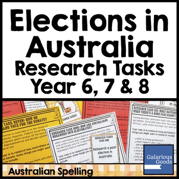 Preview of Elections in Australia Research Tasks - Australian Government