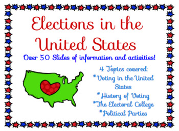 Preview of Elections and Voting in The United States Slideshow Google Slides/Pear Deck