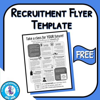 Preview of Electives Recruitment Flyer Template | FREE!