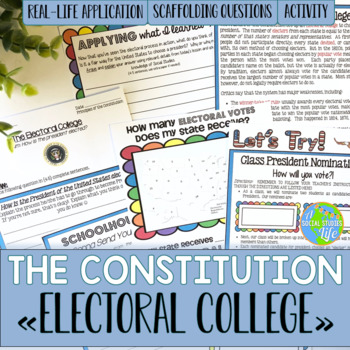 Electoral College By A Social Studies Life 