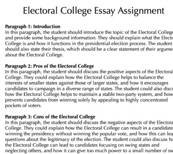 argumentative essay on the electoral college