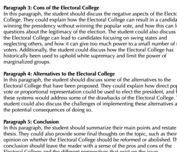what is the electoral college essay
