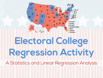 Preview of Electoral College Linear Regression Google Drive Activity