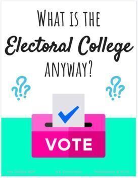 Preview of Electoral College video guide and webquest
