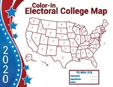 Electoral Map 2020 - Color-in Map