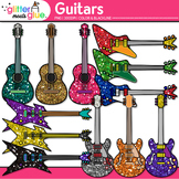 Electric & Acoustic Guitar Clipart Images: Cute Glitter Cl