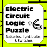 Electric Circuit Logic Puzzle #6 with Batteries Light Bulb