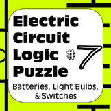 Electric Circuit Logic Puzzle #7 with Batteries Light Bulb