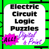 Electric Circuit Logic Puzzles #1-10 All Print & Digital I