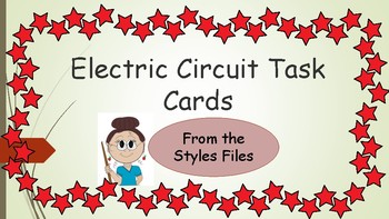 Preview of Electric Circuit Task Cards