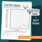 Electric, Electrical Circuit Word Search Vocabulary Activi