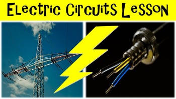 Preview of Electric Circuits No Prep Lesson w/ Power Point, Worksheet and Circuit Activity