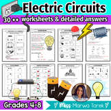 Electric Circuits & Symbols {Worksheets + Answers} {Bundle