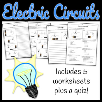 electric circuits worksheets and quiz 6 activities by teach with jackie