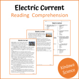 Electric Current Reading Comprehension Passage and Questio