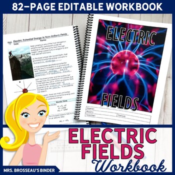 Preview of Electric Fields Workbook  | Physics Lessons, Notes, & Presentations for the Unit