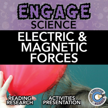 Preview of Electric & Magnetic Forces Resources - Reading, Activities, Notes & Slides