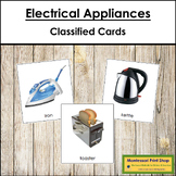 FREE Types of Electrical Appliances - Montessori 3-Part Ca