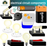 Electrical Circuit Components Clip Art