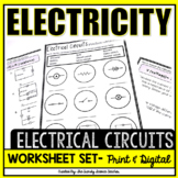 Electrical Circuits (Electricity) Worksheet Set [Distance 