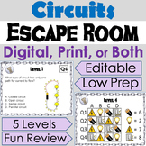 Electrical Circuits Activity: Digital Escape Room Science 