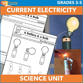 Preview of Electrical Circuits Unit with Hands-on Current Electricity Energy Activities