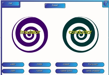 Preview of Electrical Conductor and Insulator Sort Game