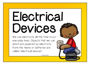 Electrical Devices by Treetop Resources | Teachers Pay Teachers